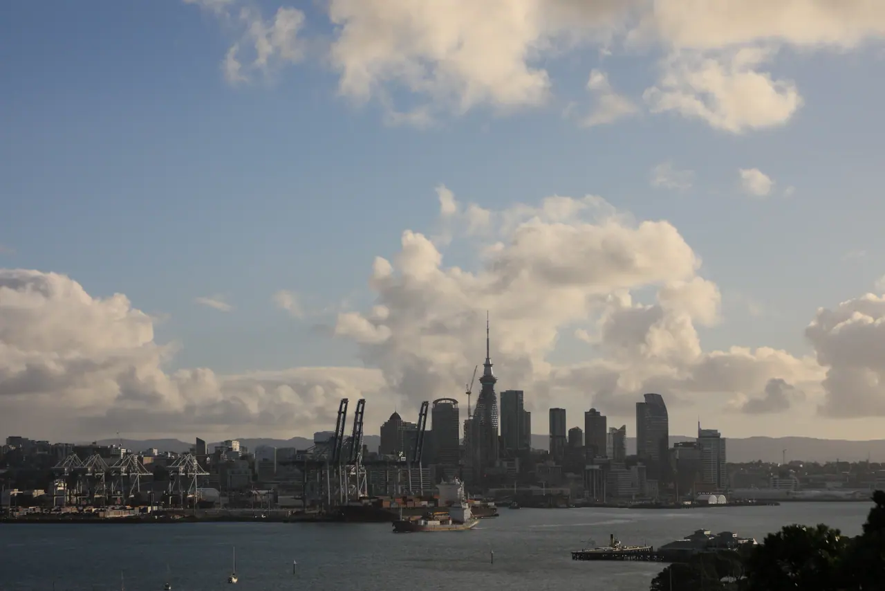 Auckland city and Waitematā Harbour